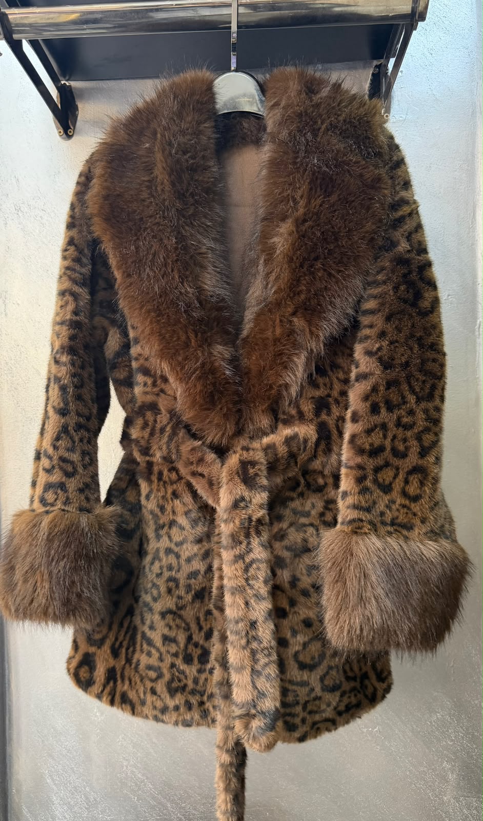 Leopard Luxe Fur Coat