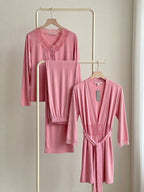 Three-Piece Cotton Pajama Set