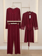 Three-Piece Cotton Pajama Set