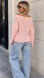 Soft Wool Boat Neck Top