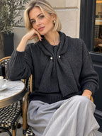 Soft Wool Scarf Top