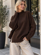 High Neck Knit Top