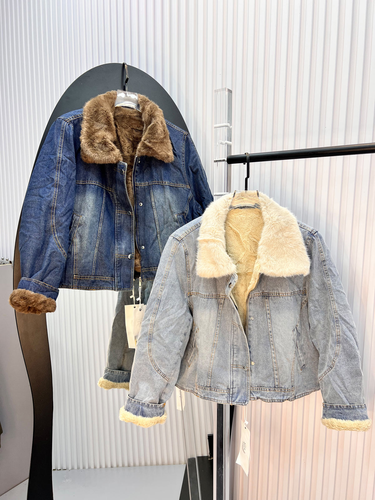 Fur Collar Denim Jacket