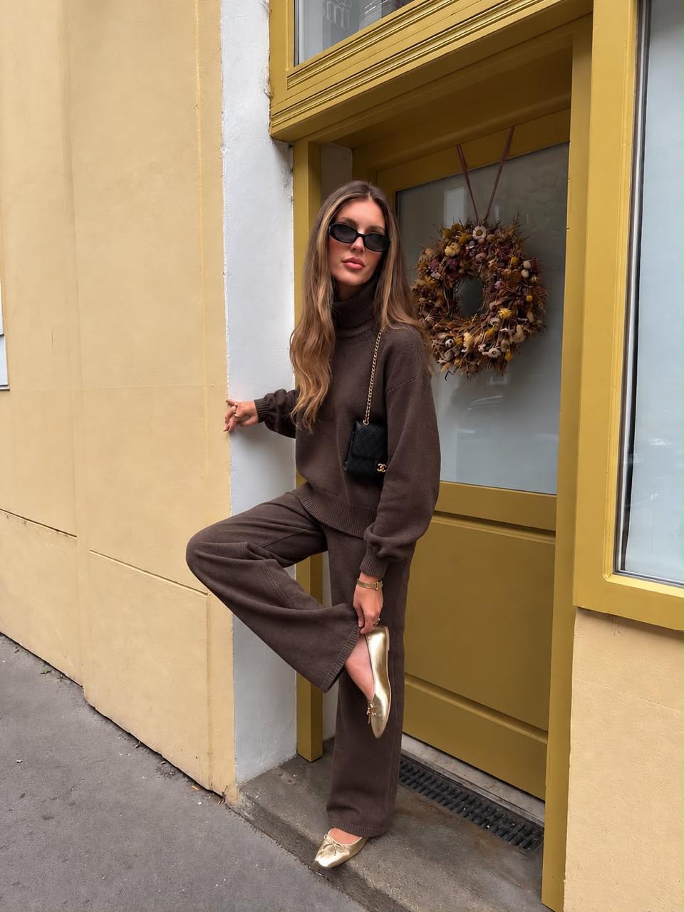 Soft Wool Turtleneck Set