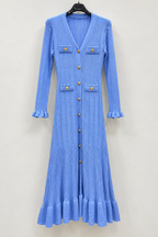 Button Knit Dress