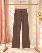 Wide Leg Joukh Lycra Pants